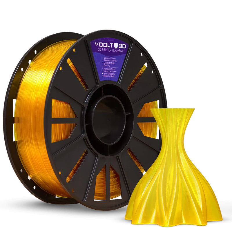Filamento PETG HF Amarelo Ouro Translúcido High Fluidity Premium - 1Kg - comprar online