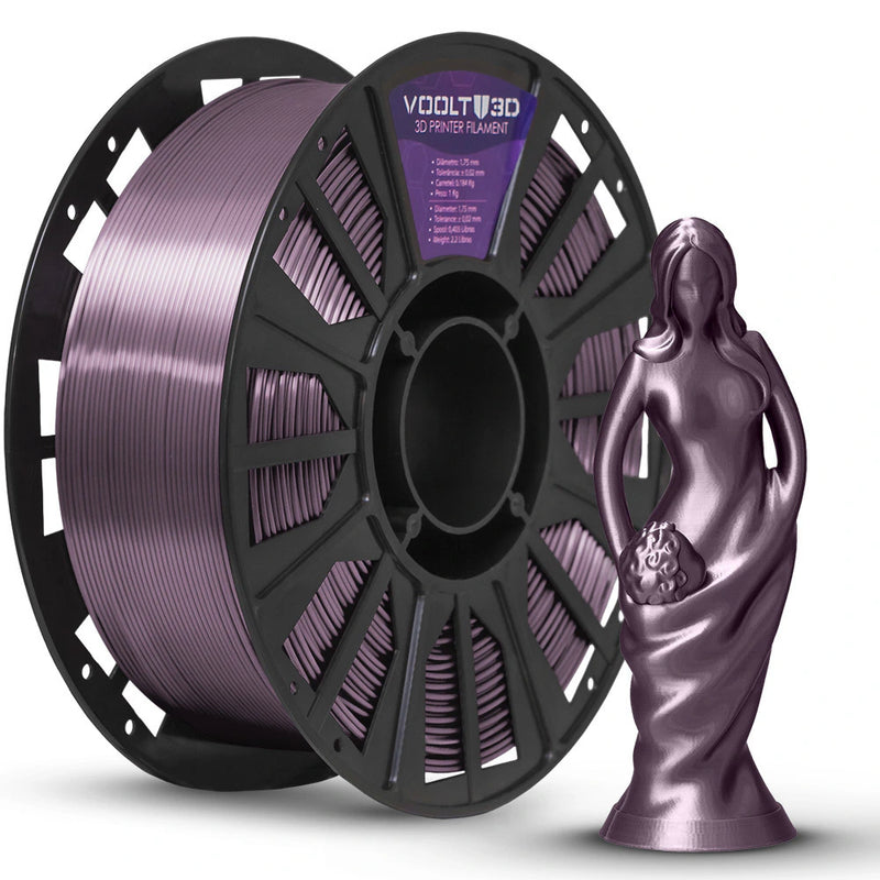 Filamento PLA Rose Gold V-Silk High Speed Premium - 1Kg