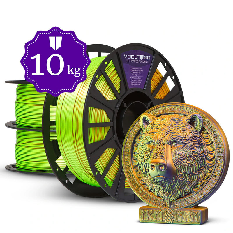 Kit Master - Filamento PLA Tri Color - 10 unidades