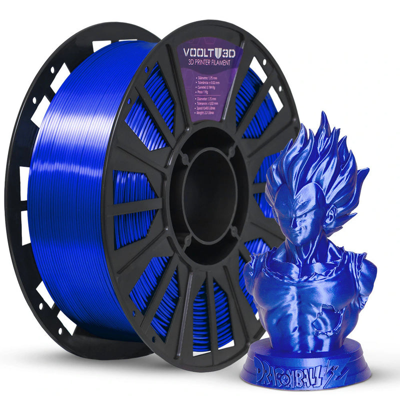 Filamento PLA Azul Safira V-Silk High Speed Premium - 1Kg