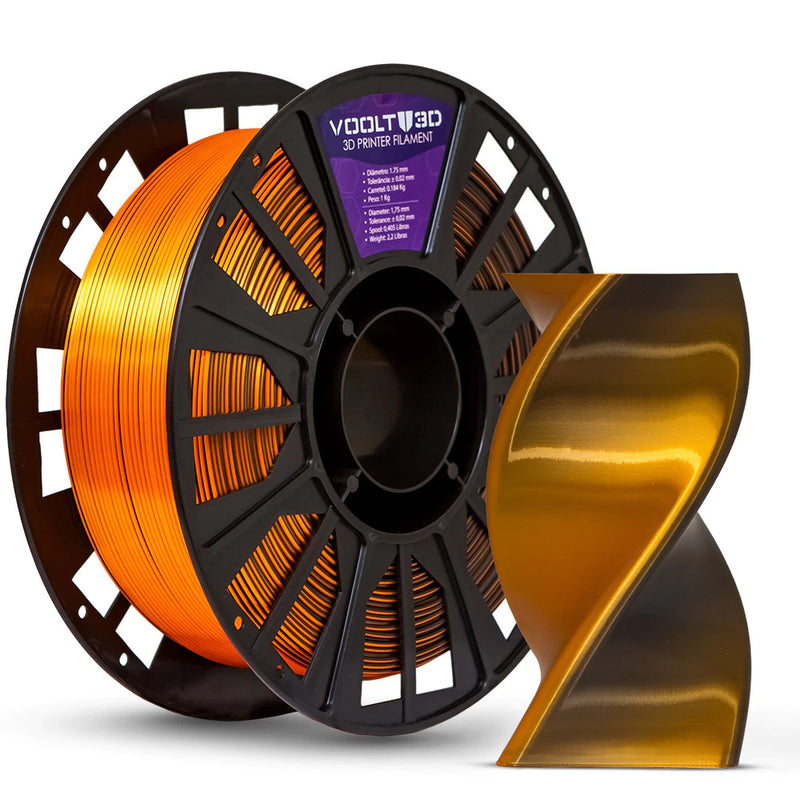Filamento PLA Duo Color Shadow Laranja com Preto V-Silk - 1kg - comprar online