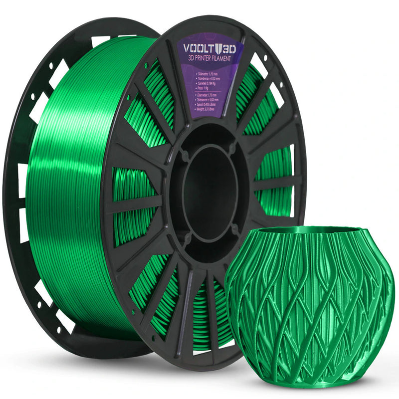Filamento PLA Verde V-Silk High Speed Premium - 1Kg